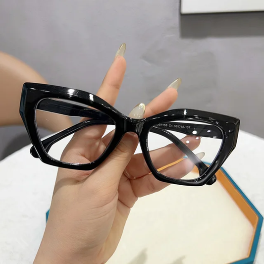 Black Cat Eye Blue Light Glasses for Women