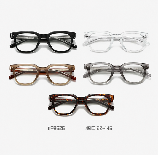 Classic Square Glasses – Unisex Retro Lightweight Eyewear Frame