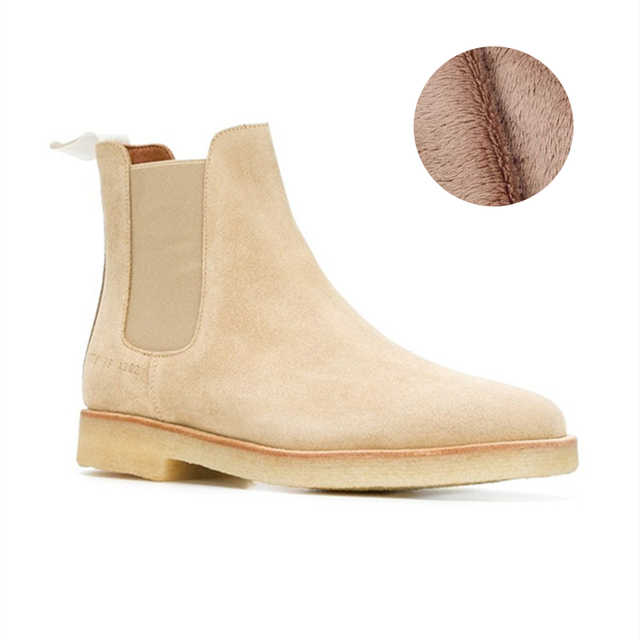 Luxury Cow Leather Pointed Toe Men's Boots