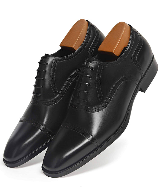 Mens Oxford Leather Formal Dress Shoes