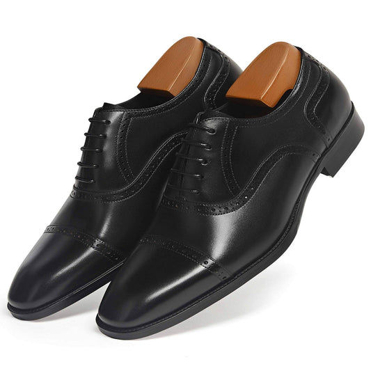 Mens Oxford Leather Formal Dress Shoes