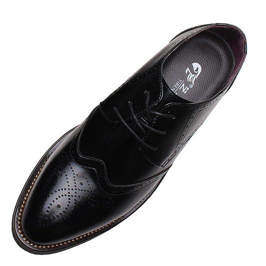 Mens Smart Pointed-Toe Dress Shoes