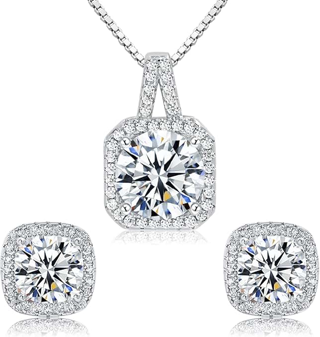 Luxury Crystal Pendant Jewelry Set