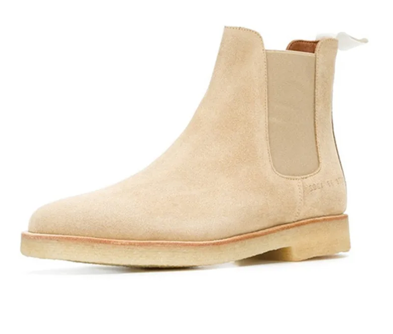 Luxury Cow Leather Pointed Toe Men's Boots