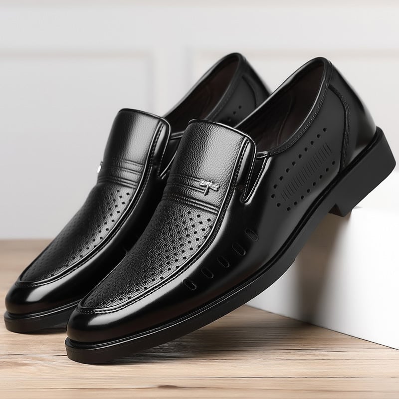Men's Summer Business Hollow Leather