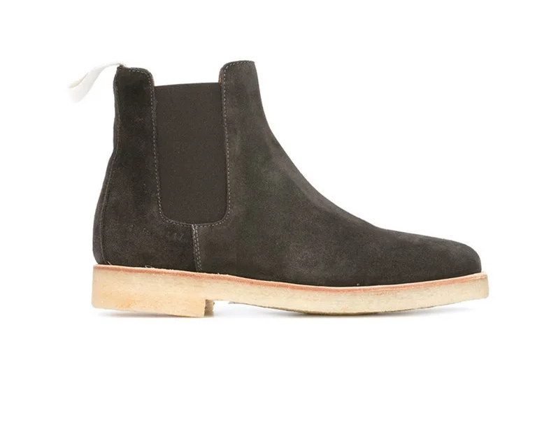 Luxury Cow Leather Pointed Toe Men's Boots