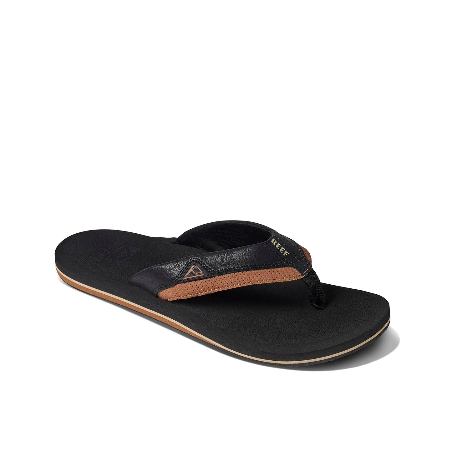 Mens Sandals Cushion Dawn Black/Tan 6