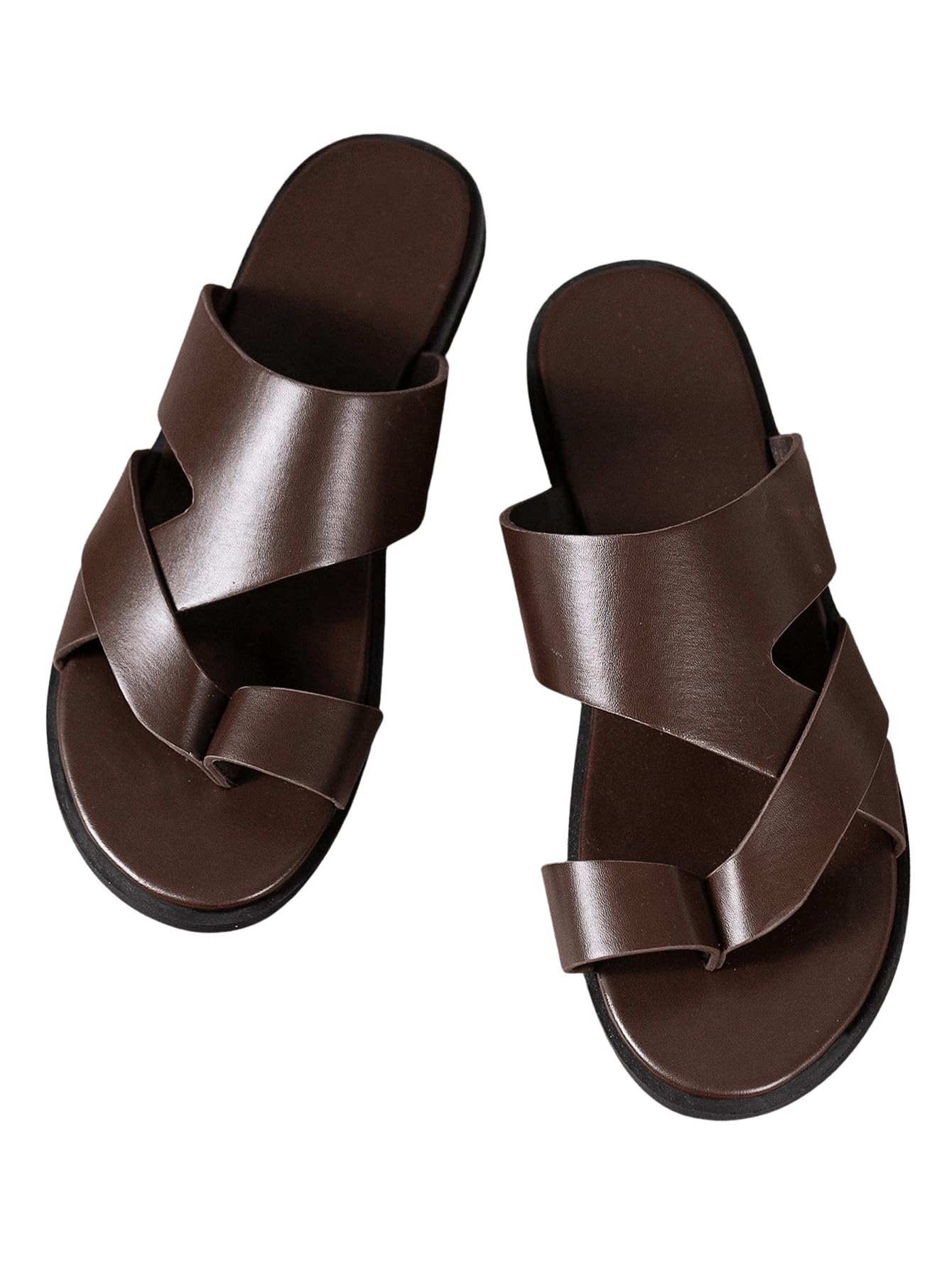Mens Casual Crisscross Leather