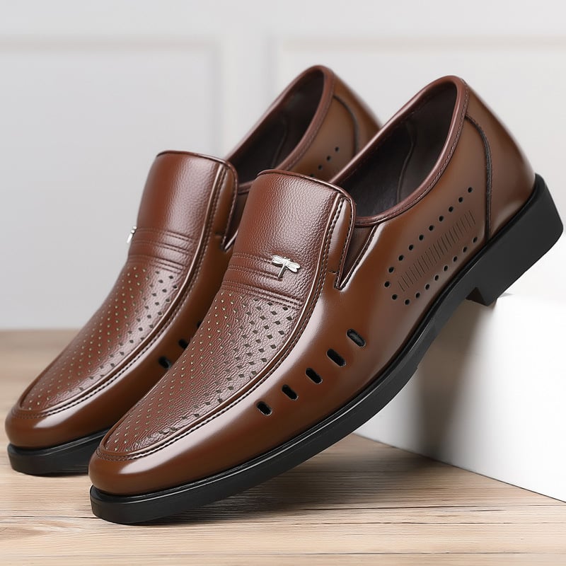 Men's Summer Business Hollow Leather